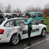 Image of Bianchi Dama team car