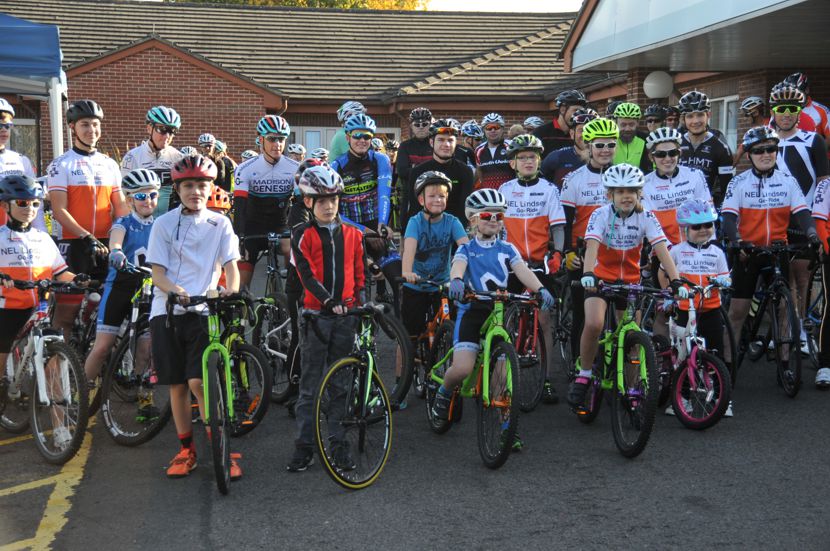 Riders ready for one of St Hugh's 'Ride with the Pros' events